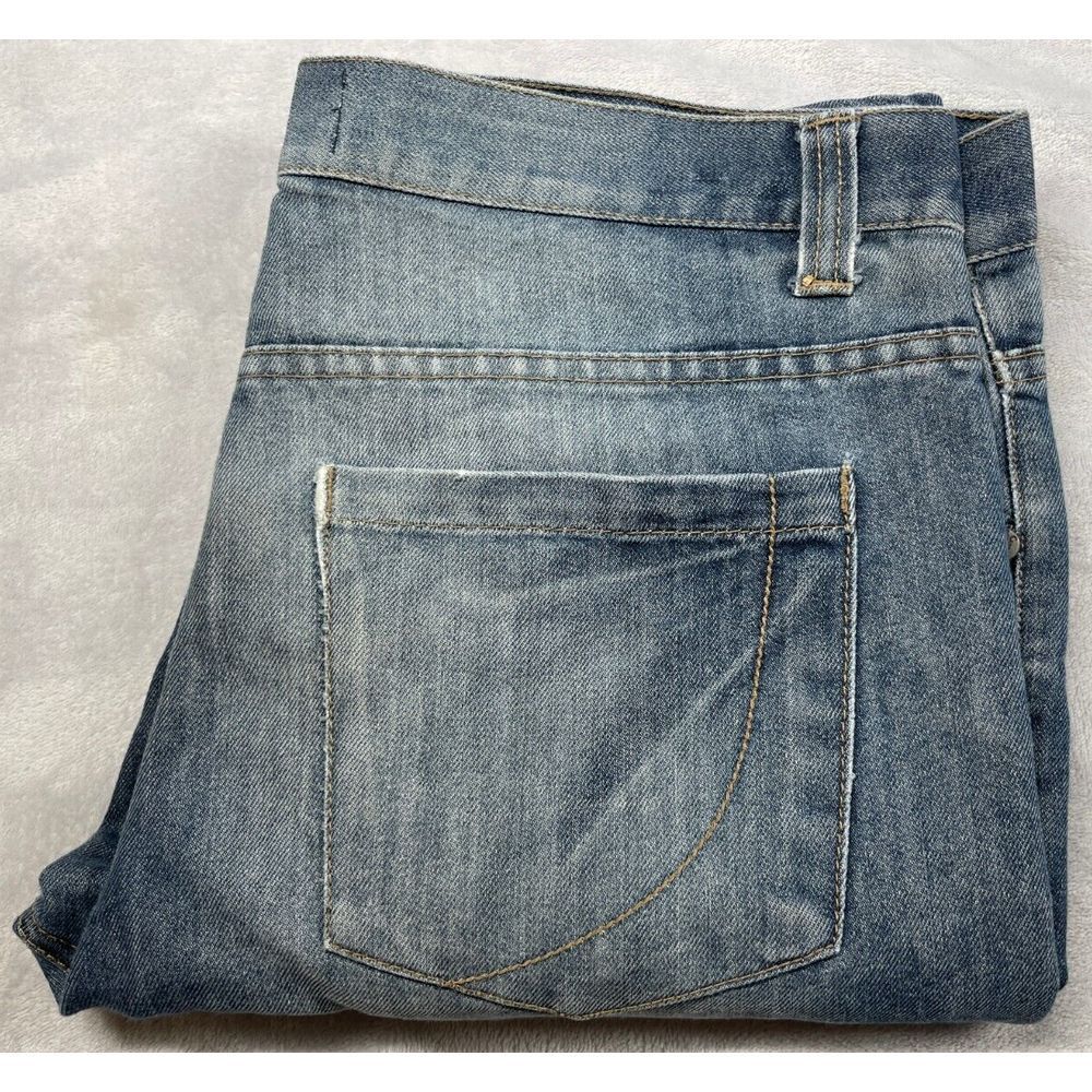 Paper Denim & Cloth Jeans Mens 30 Medium Wash Distressed‎ Relaxed Straight Denim